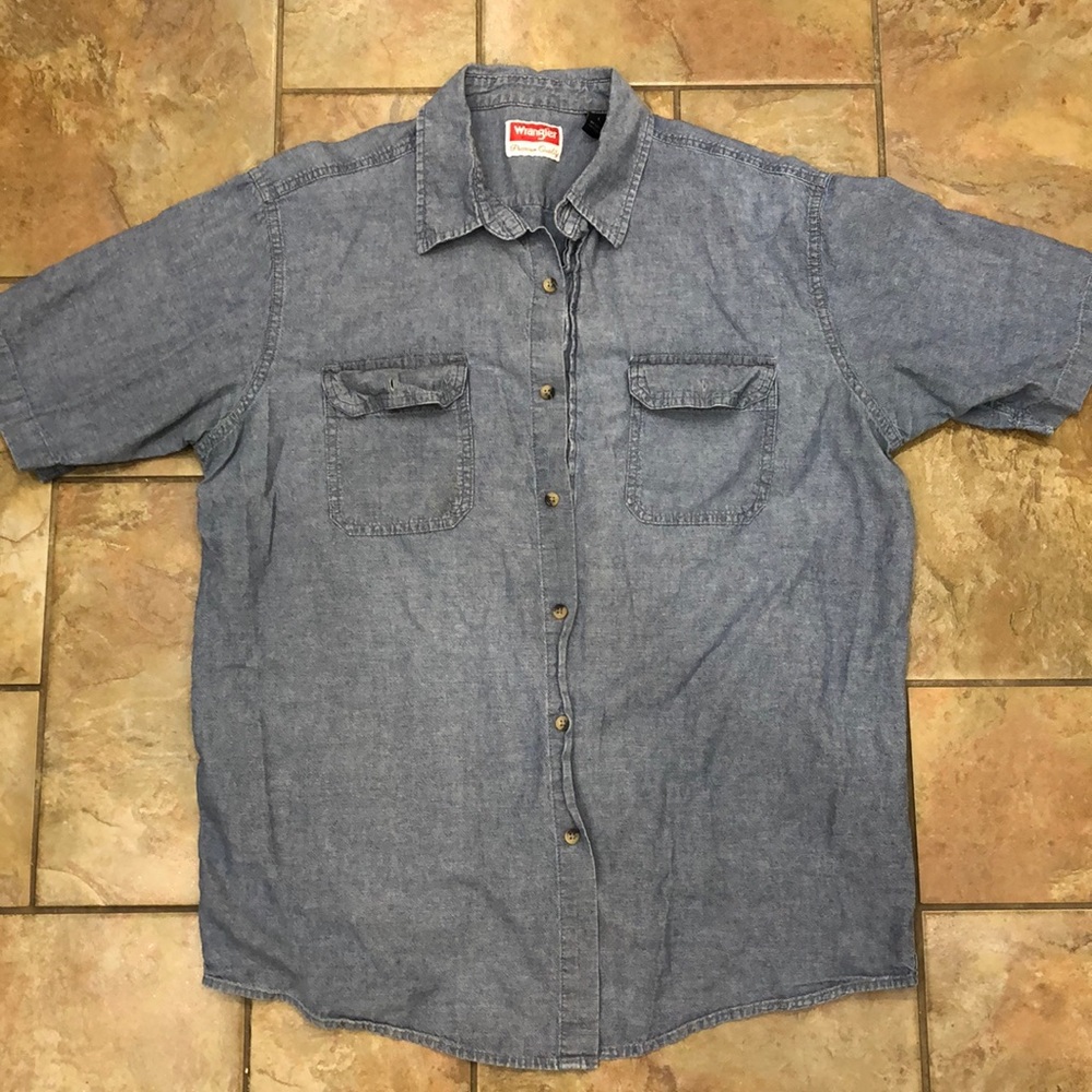 Wrangler soft denim shirt  short sleeve